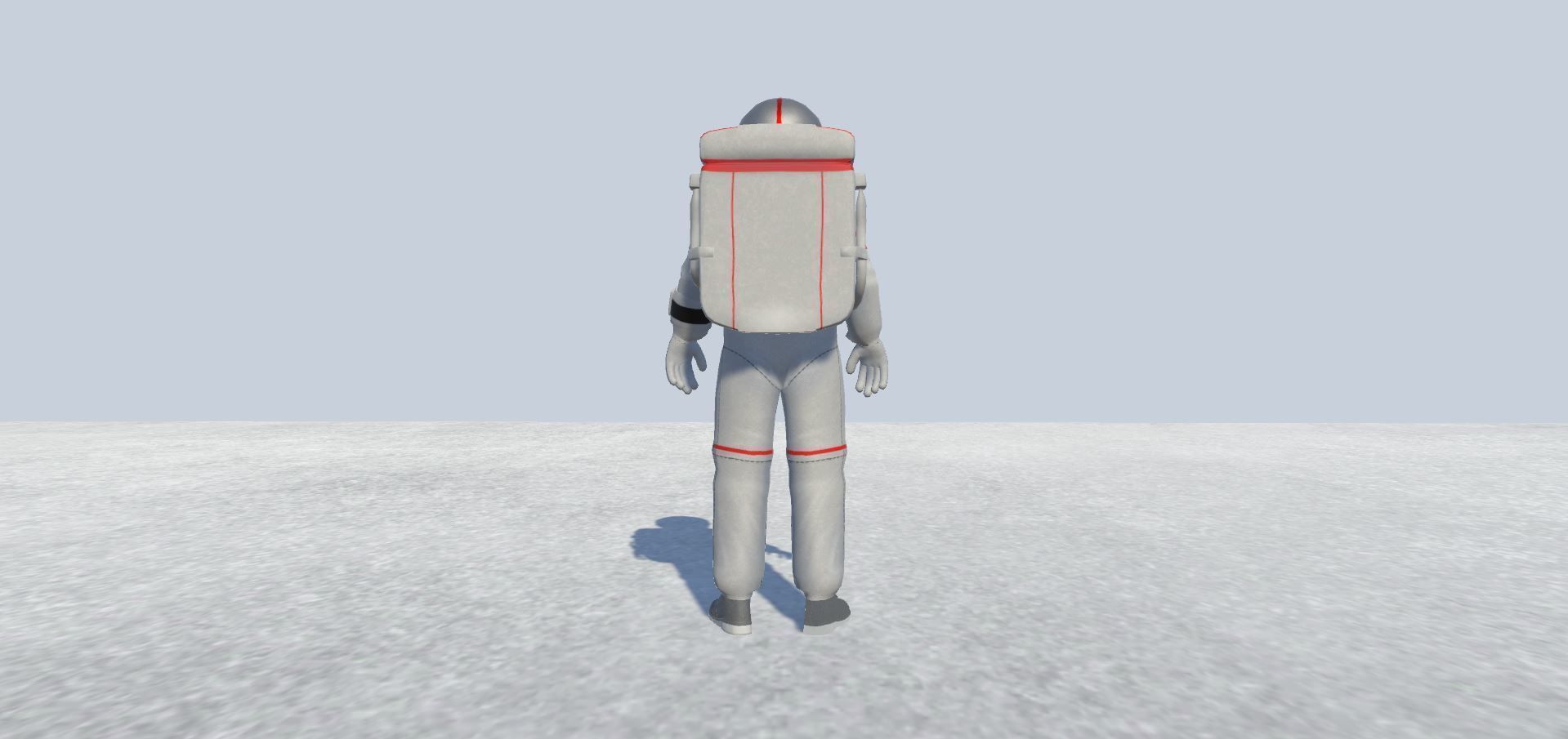 Astronaut Avatar Rigged Low-poly 3D model_2