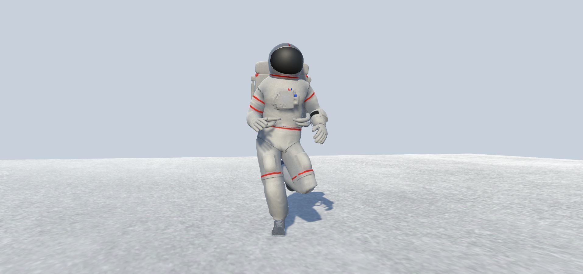 Astronaut Avatar Rigged Low-poly 3D model_5