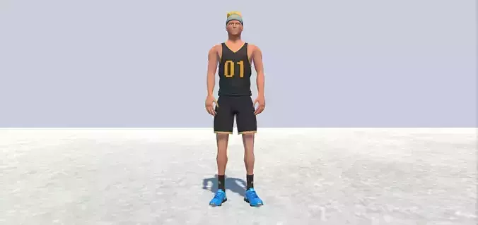 Basket ball player Rigged