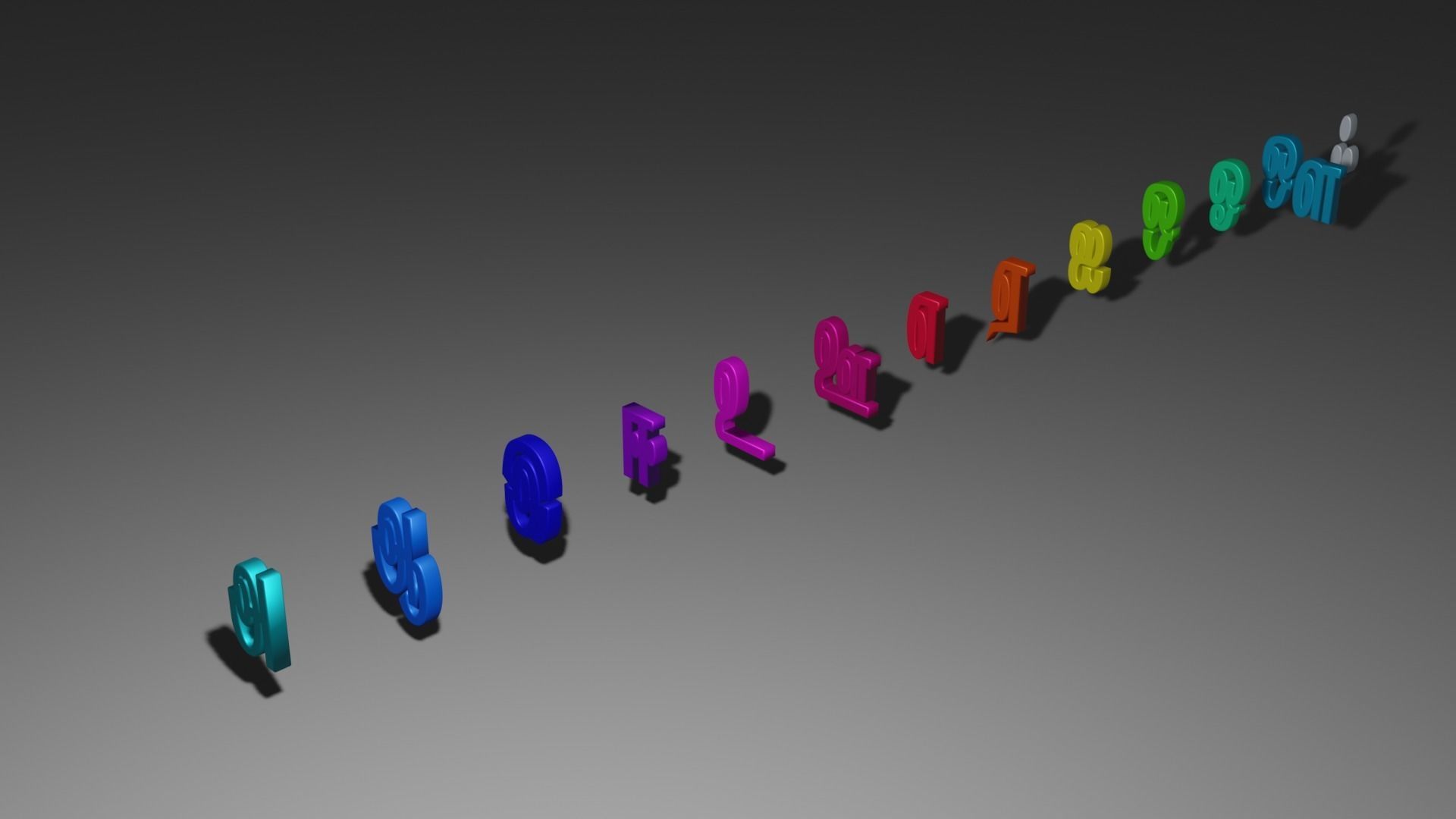 TAMIL FIRST 13 LETTERS 3D model_2
