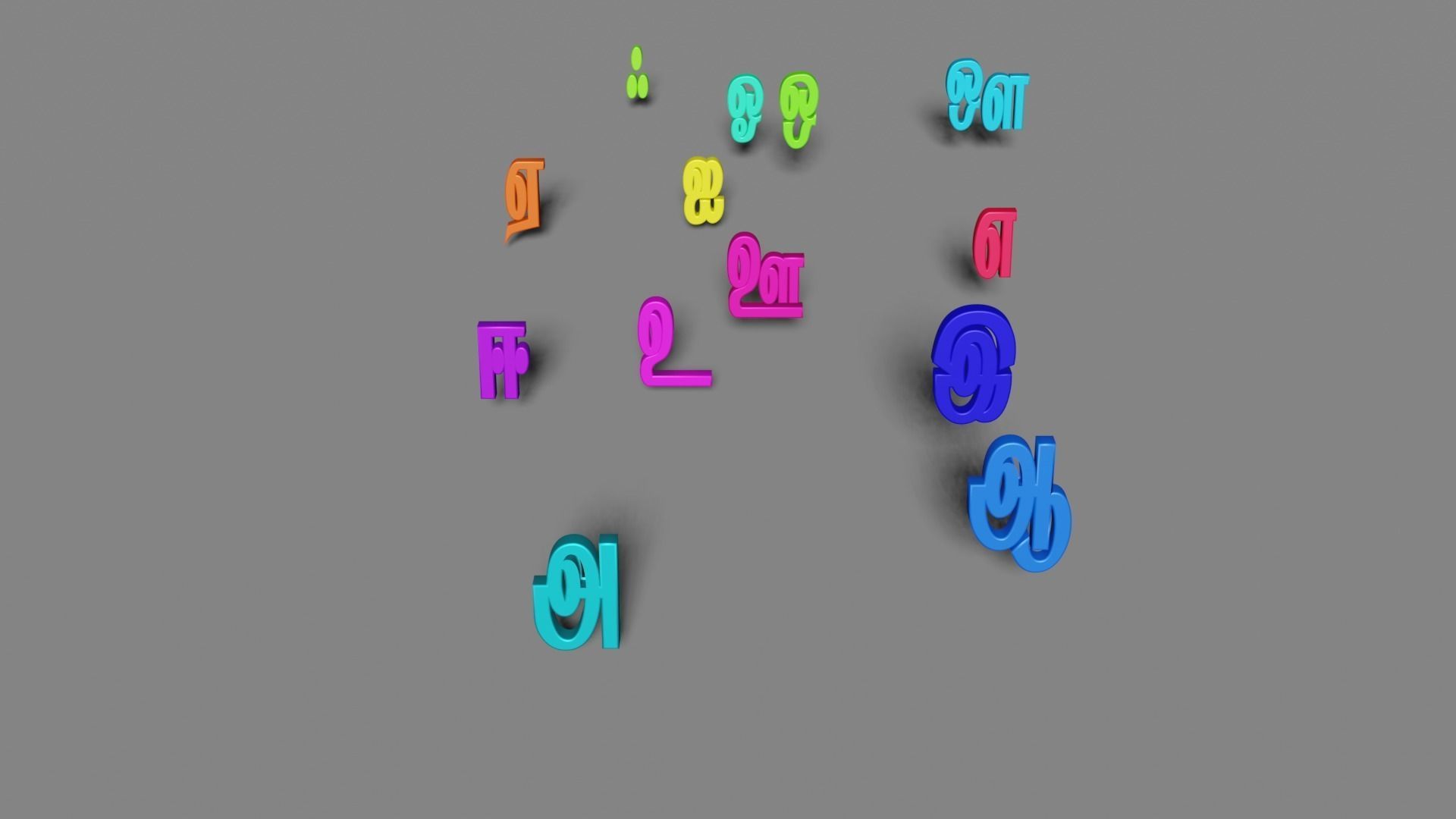 TAMIL FIRST 13 LETTERS 3D model_6