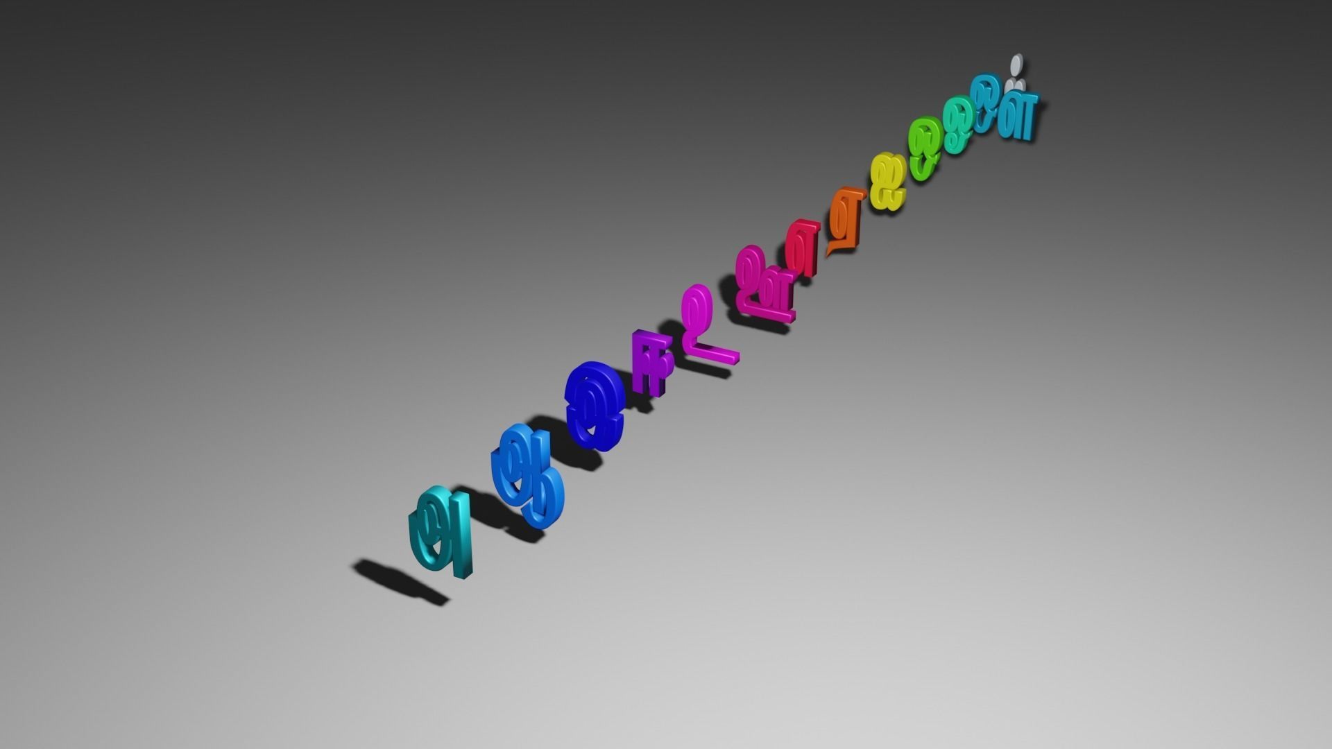 TAMIL FIRST 13 LETTERS 3D model_3