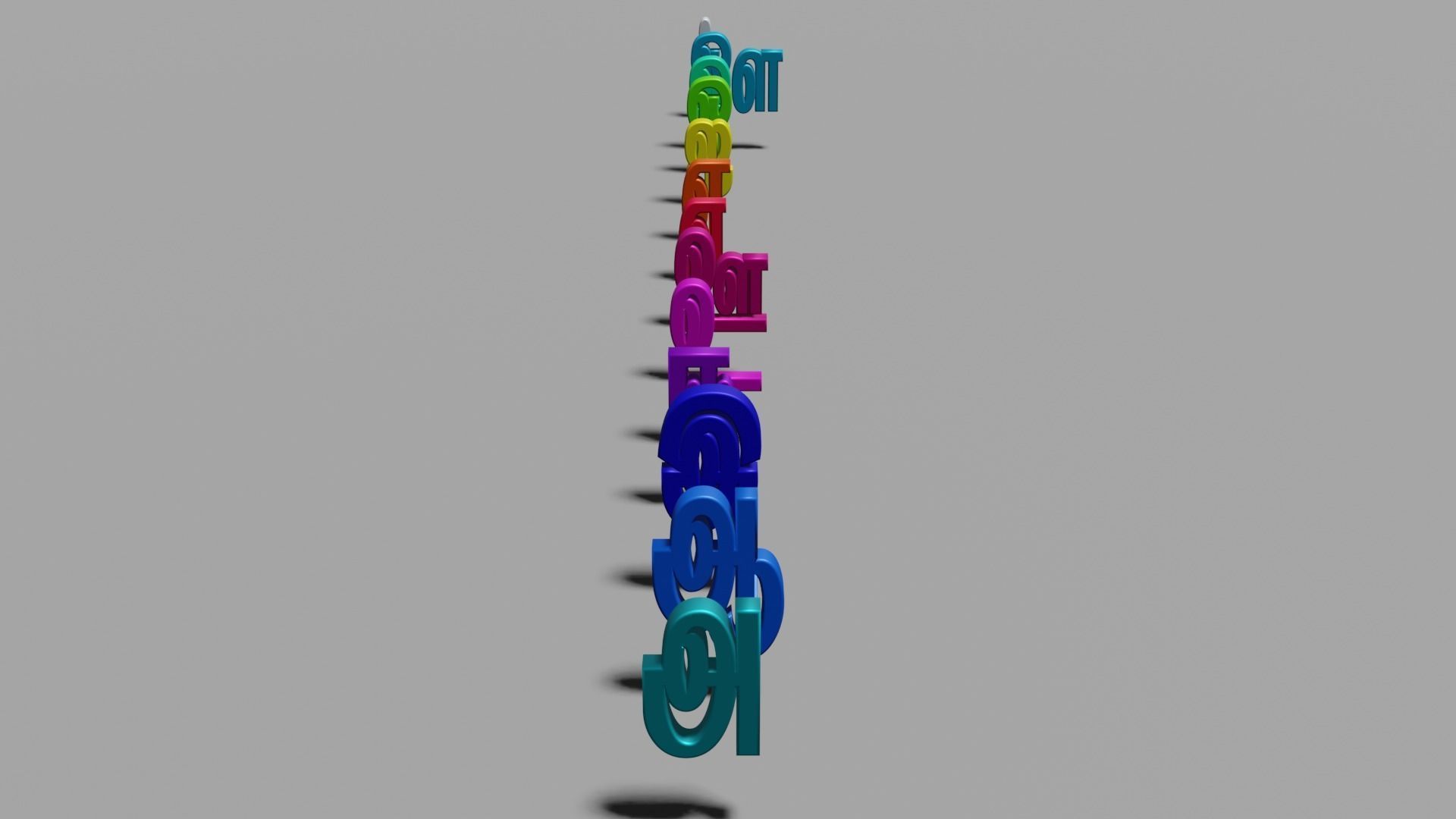 TAMIL FIRST 13 LETTERS 3D model_4