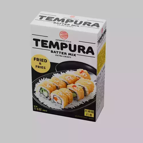 Tempura Batter Mix Low-poly 3D model Tempura Batter Mix Low-poly 3D model