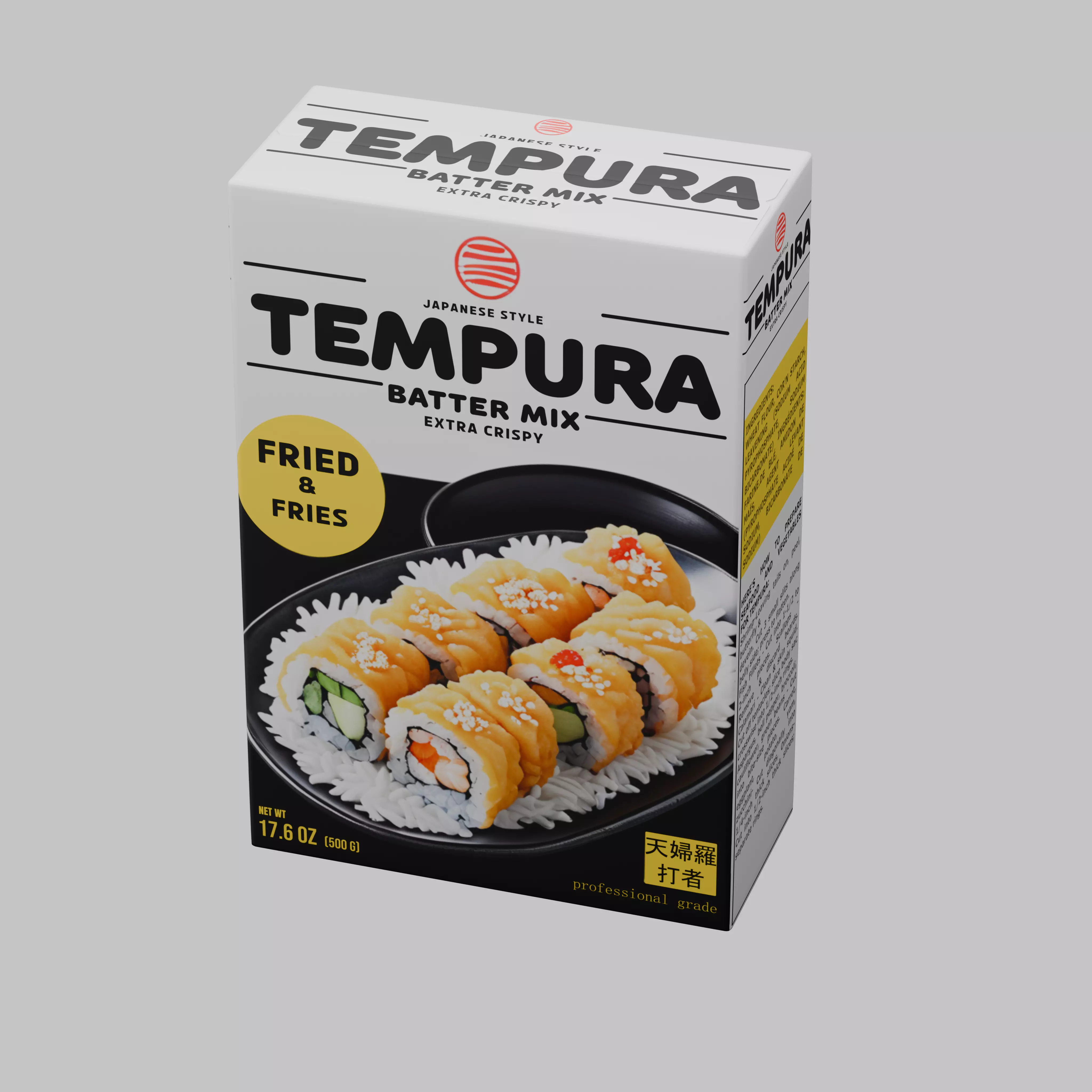 Tempura Batter Mix Low-poly 3D model_0