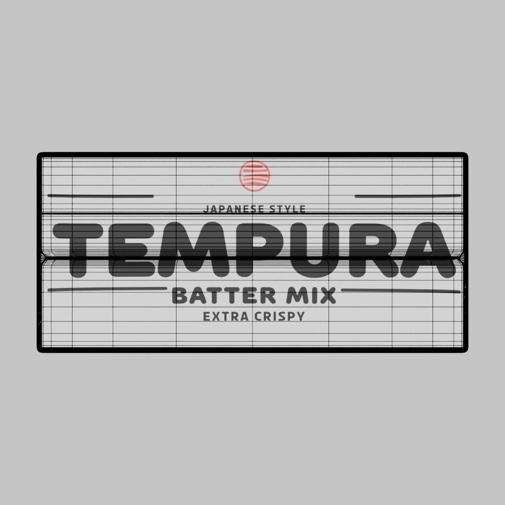 Tempura Batter Mix Low-poly 3D model_8