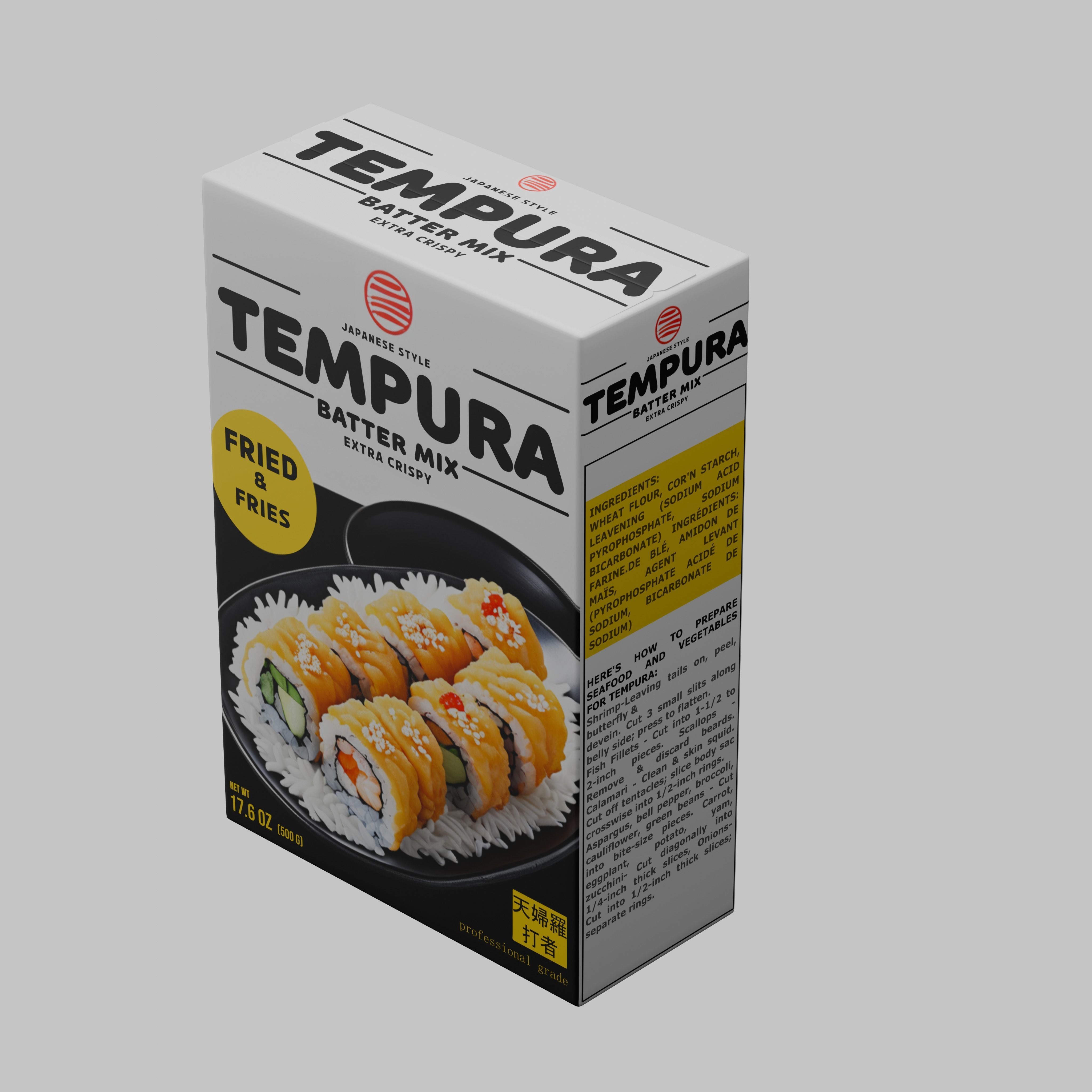 Tempura Batter Mix Low-poly 3D model_3