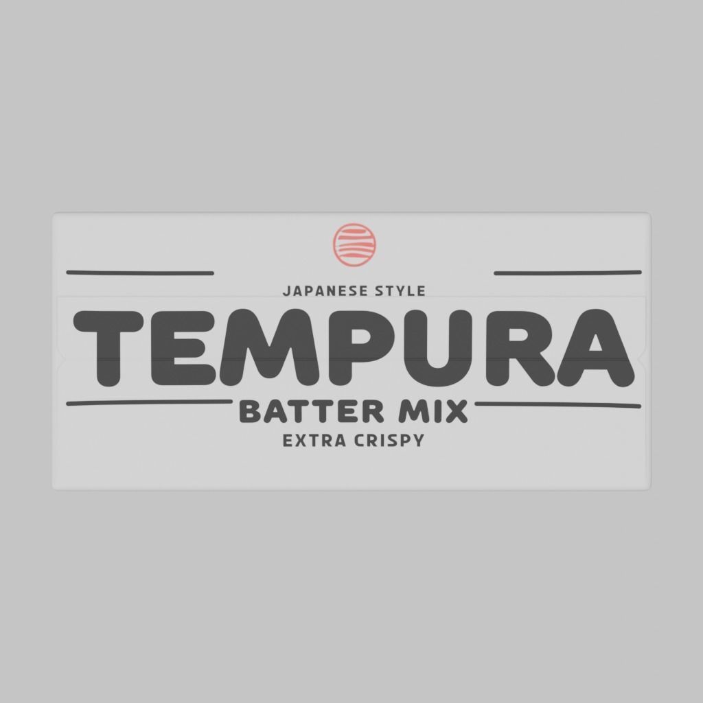 Tempura Batter Mix Low-poly 3D model_6
