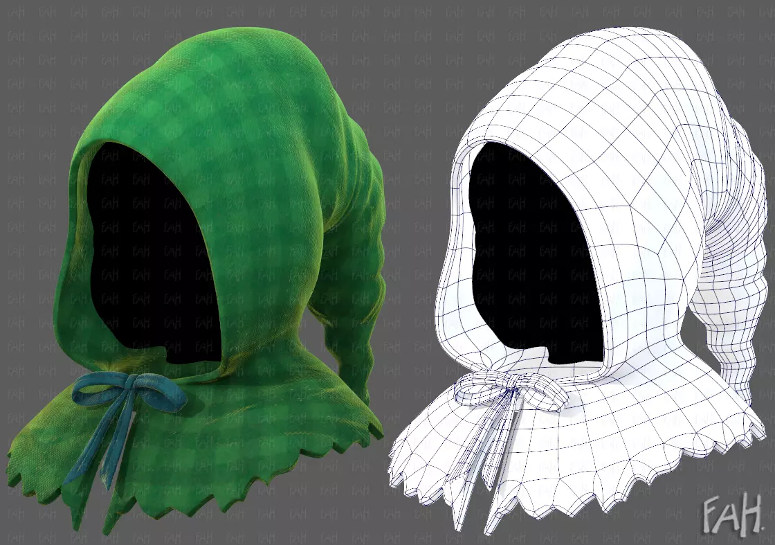 Cap V79 Low-poly 3D model