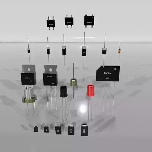 Diode Low-poly 3D model