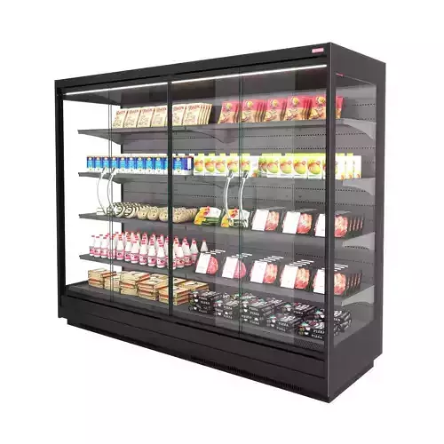Vertical refrigerated cabinet Osaka 3 3D model