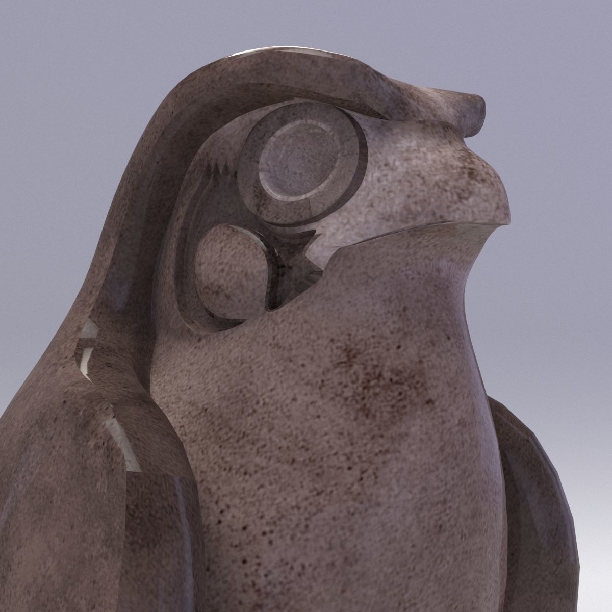 HORUS - THE CURIOUS EGYPTIAN GOD OF THE SKY Low-poly 3D model_4