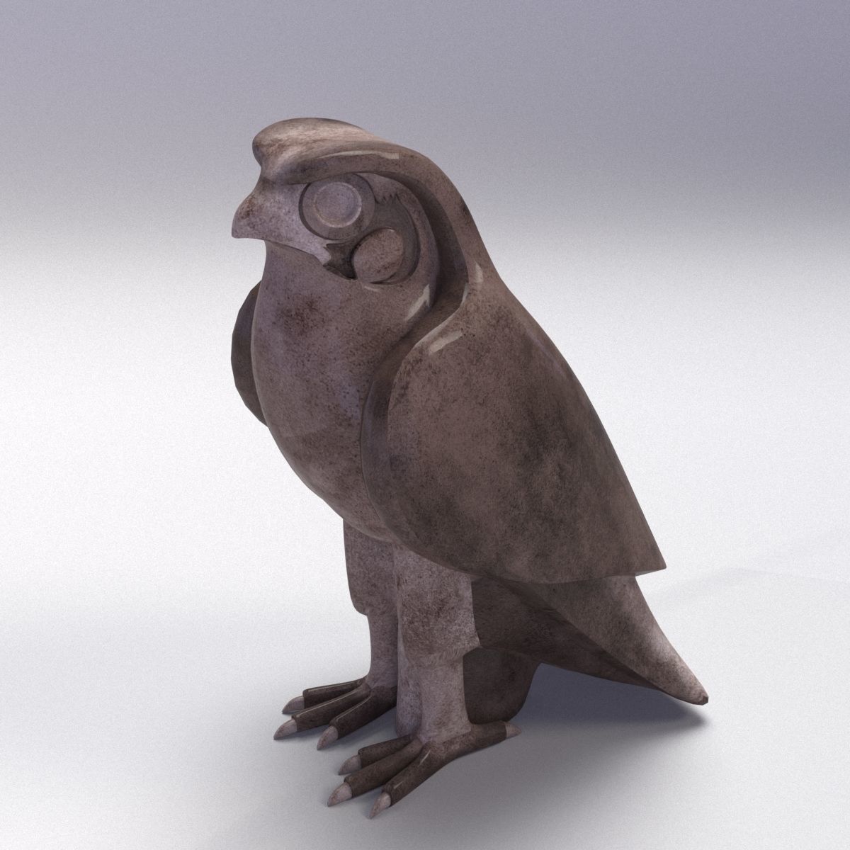 HORUS - THE CURIOUS EGYPTIAN GOD OF THE SKY Low-poly 3D model_3