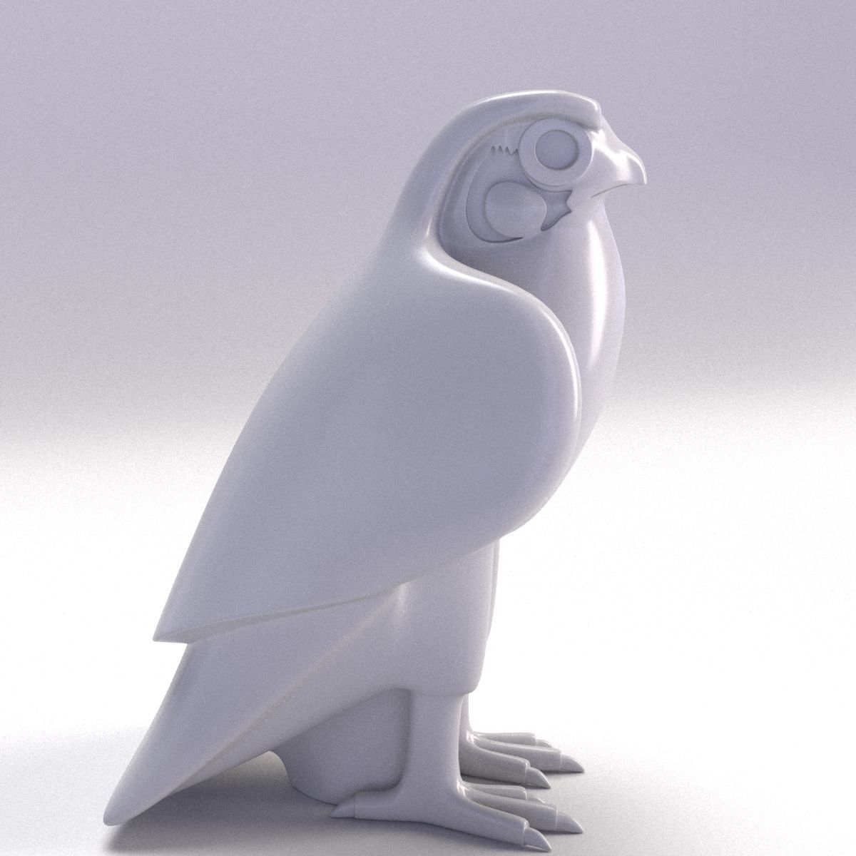 HORUS - THE CURIOUS EGYPTIAN GOD OF THE SKY Low-poly 3D model_12