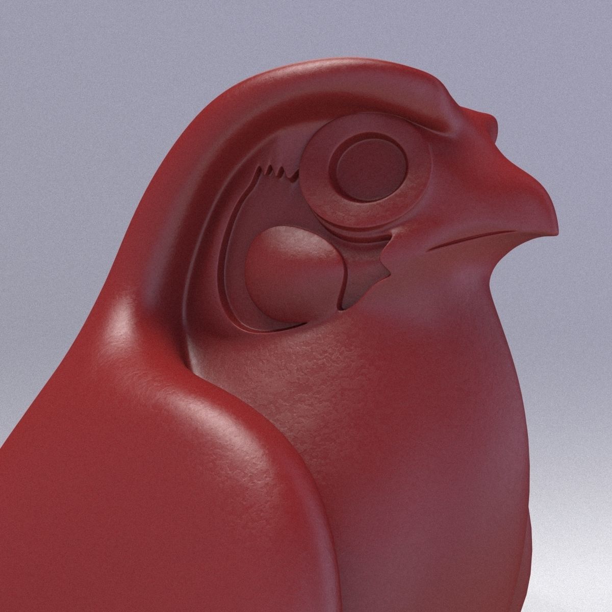 HORUS - THE CURIOUS EGYPTIAN GOD OF THE SKY Low-poly 3D model_9