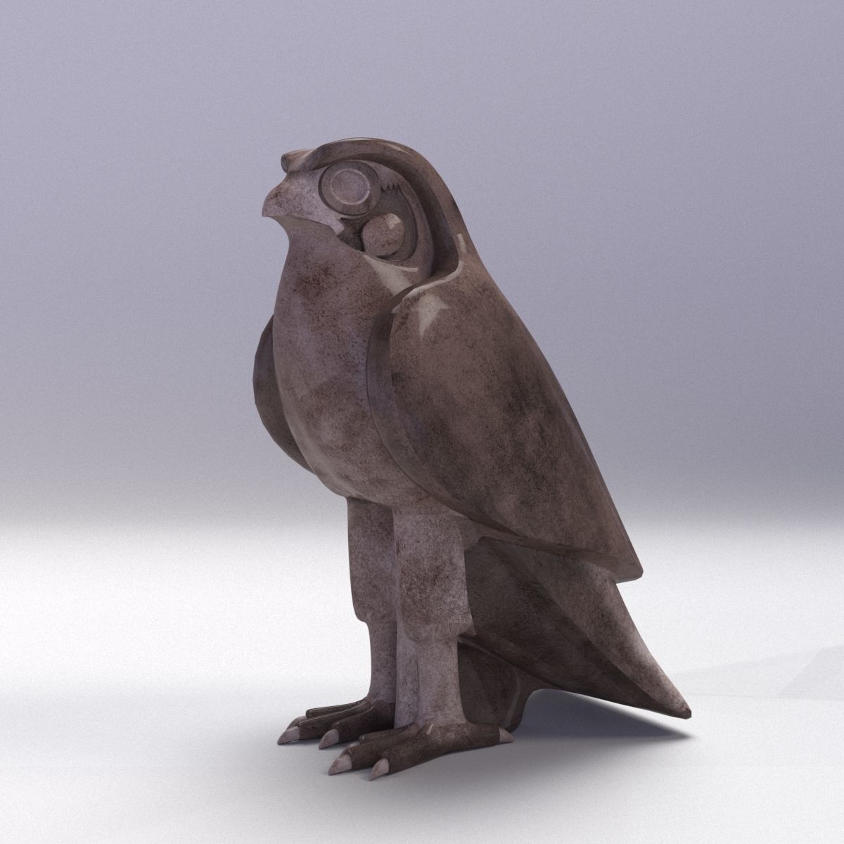 HORUS - THE CURIOUS EGYPTIAN GOD OF THE SKY Low-poly 3D model_2