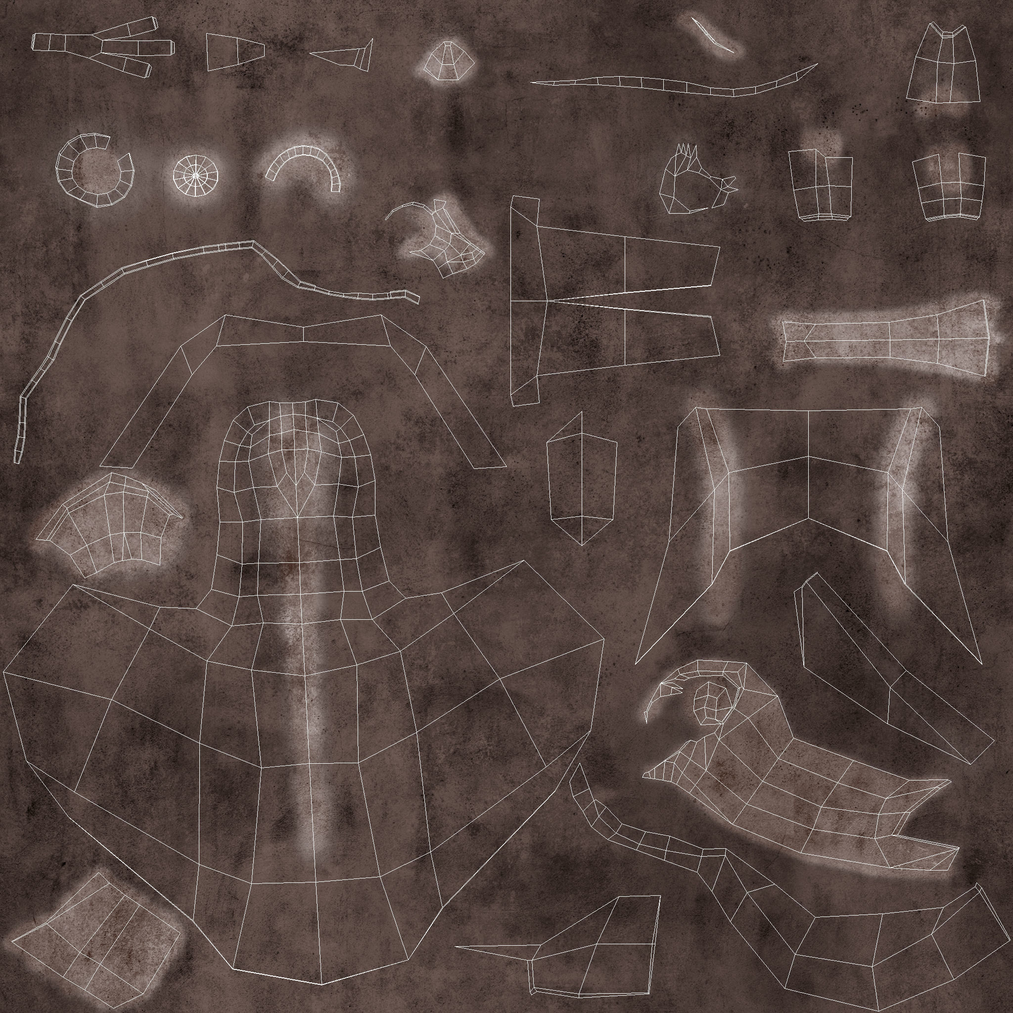 HORUS - THE CURIOUS EGYPTIAN GOD OF THE SKY Low-poly 3D model_13