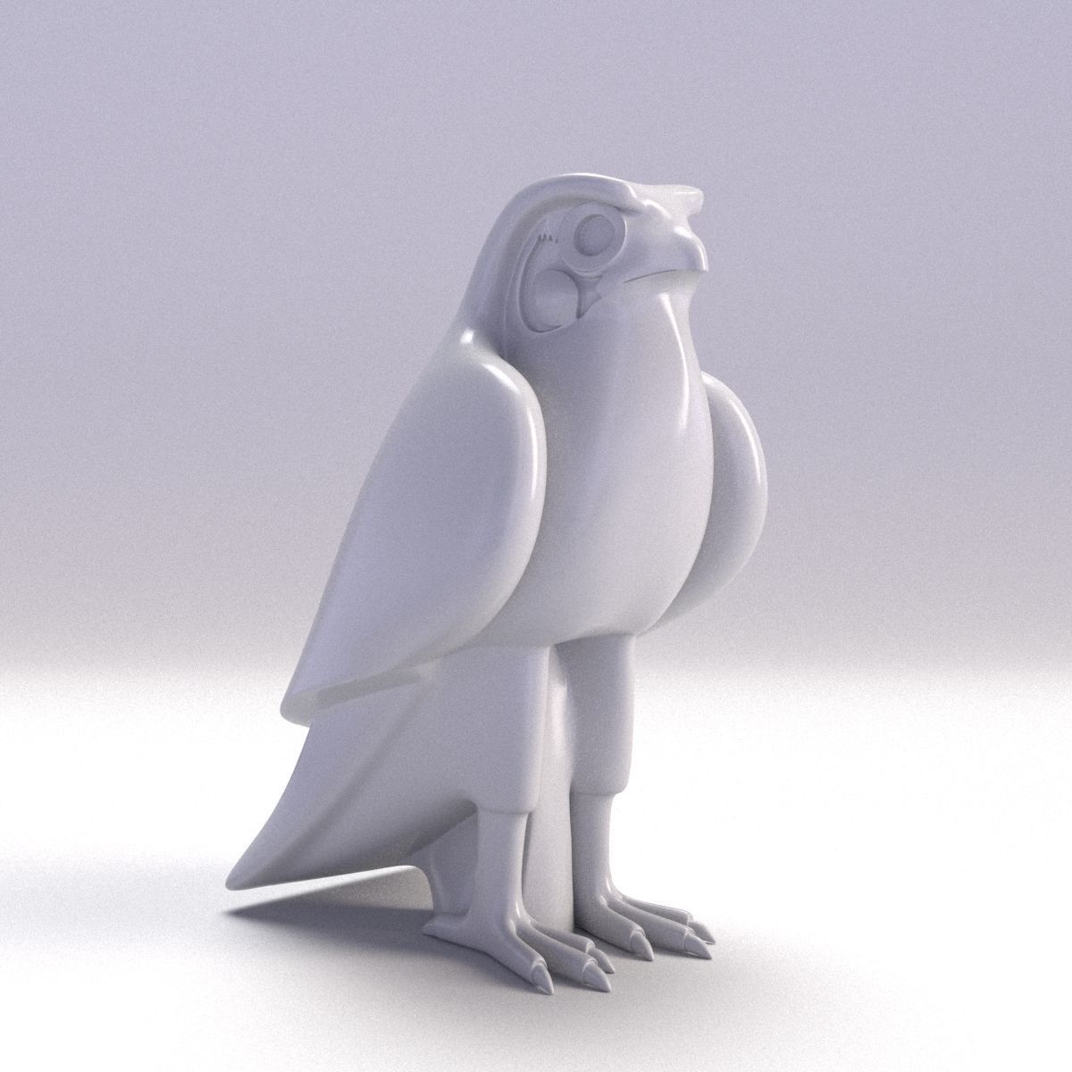 HORUS - THE CURIOUS EGYPTIAN GOD OF THE SKY Low-poly 3D model_11