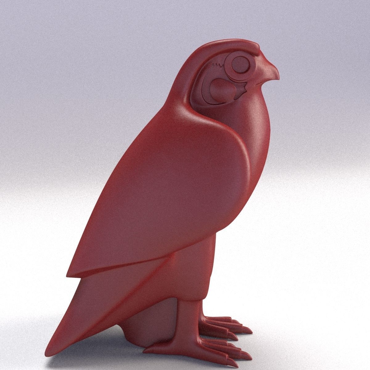 HORUS - THE CURIOUS EGYPTIAN GOD OF THE SKY Low-poly 3D model_8