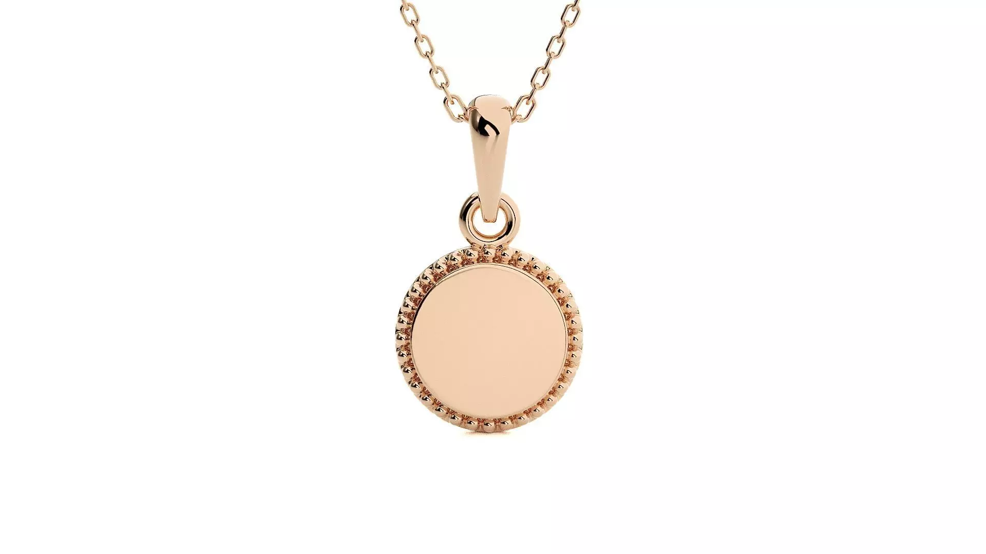 Round Light wt Plain Gold Pendant 3dm stl ply glb gltf mtl 3mf 3D print model