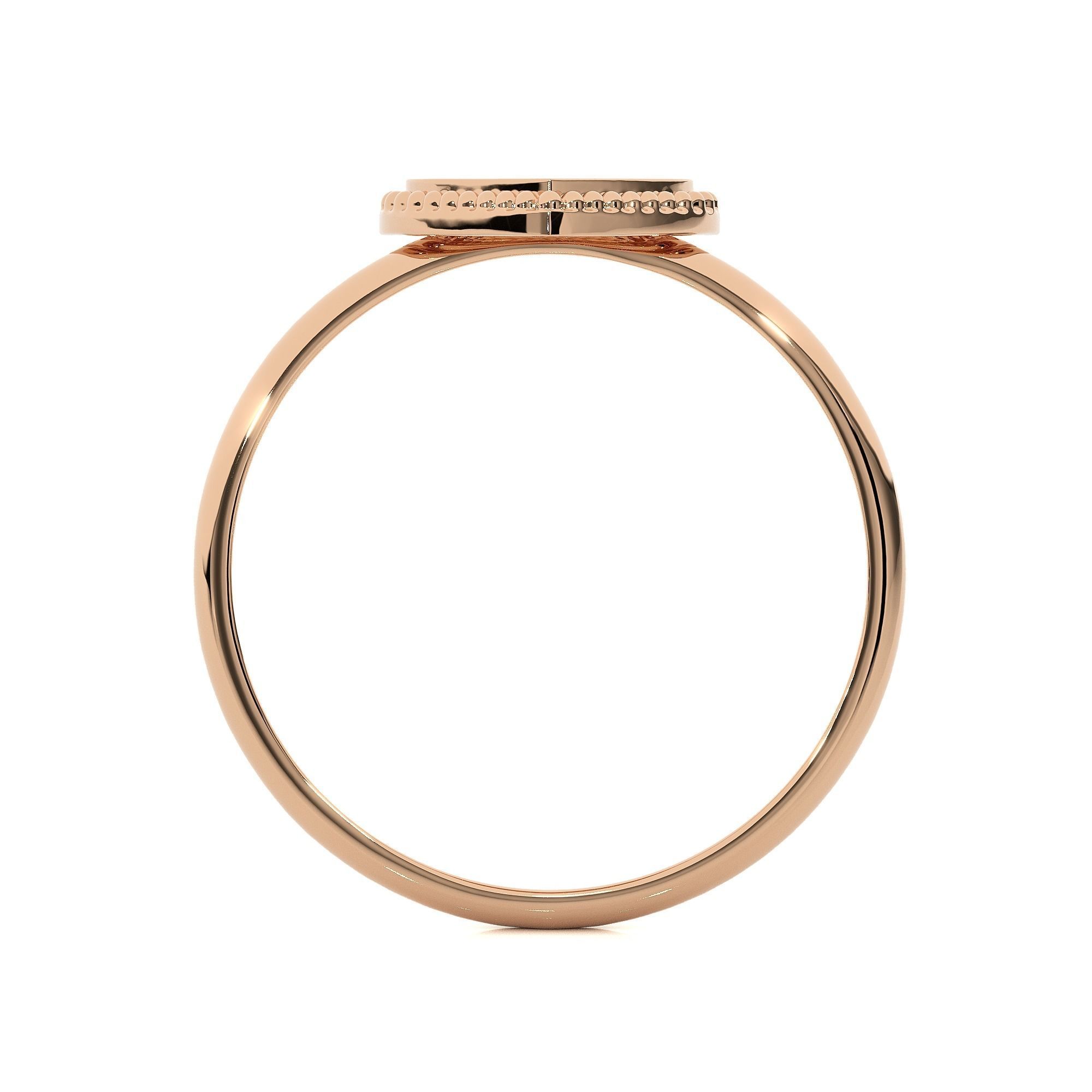 Heart Love Valentine Light wt Plain Gold ring 3dm stl ply glb  3D print model_3