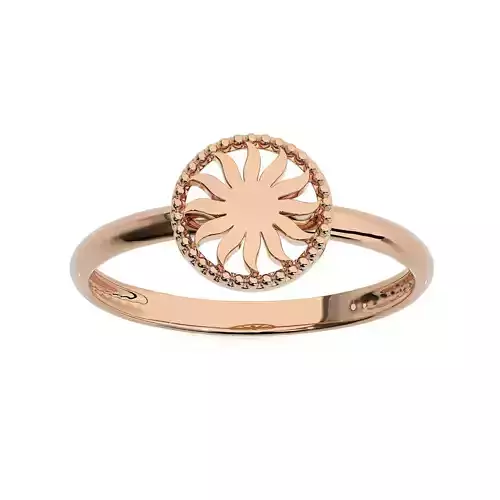 Sun Light wt Plain Gold ring 3dm stl ply glb gltf mtl 3mf 3D print model