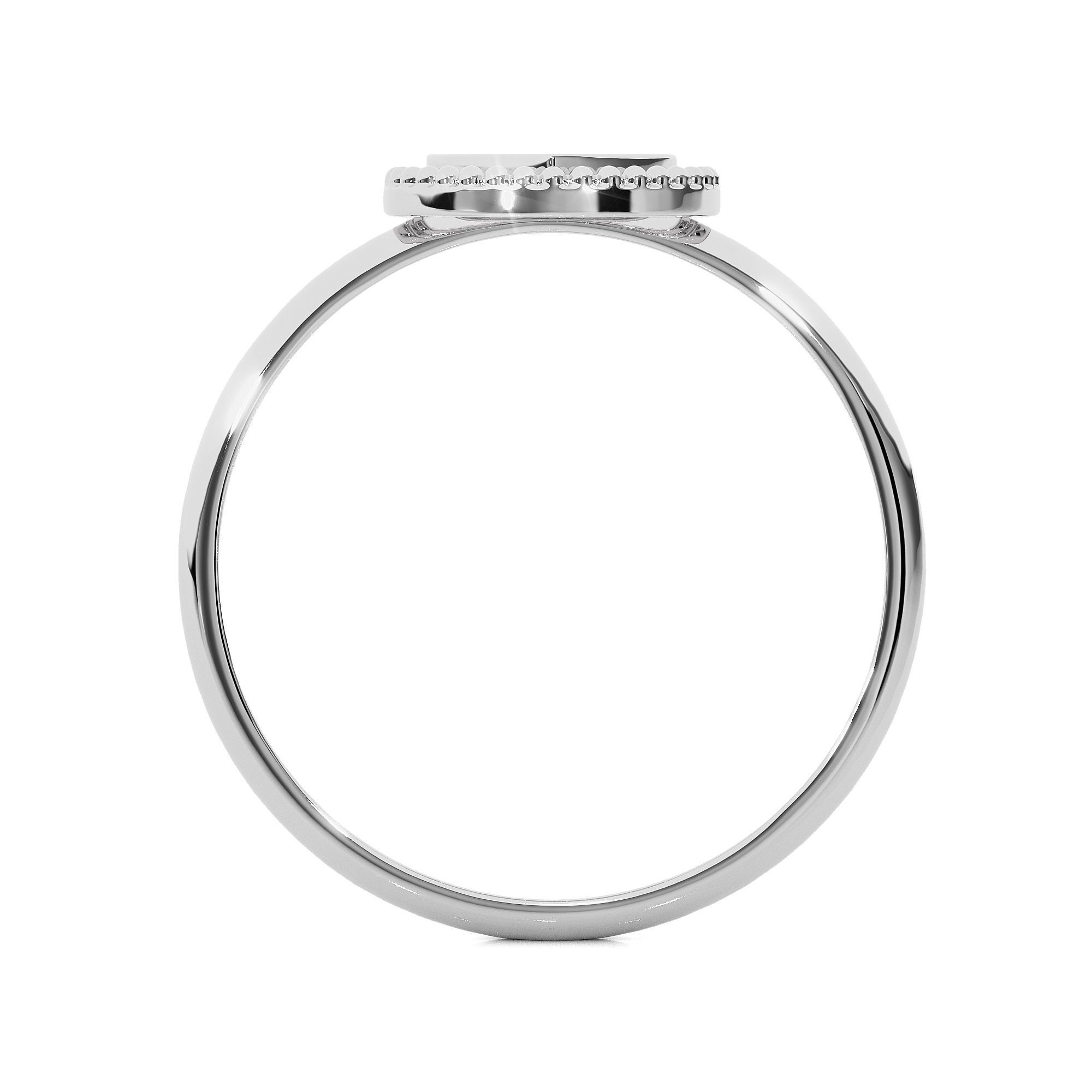 Heart Love Valentine Light wt Plain Gold ring 3dm stl ply glb  3D print model_7