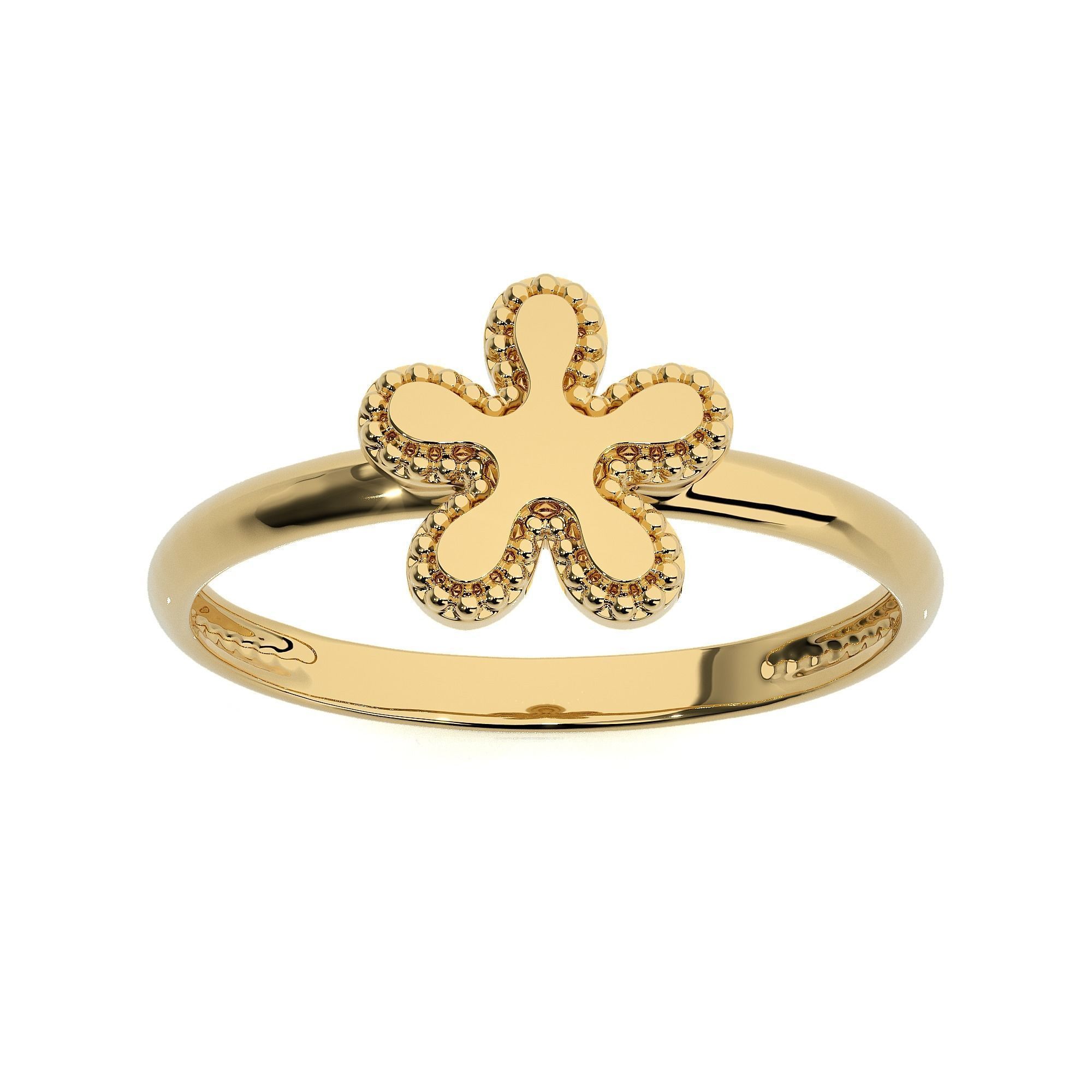 Light wt Plain Gold ring 3dm stl ply glb gltf mtl 3mf renders 3D print model_2