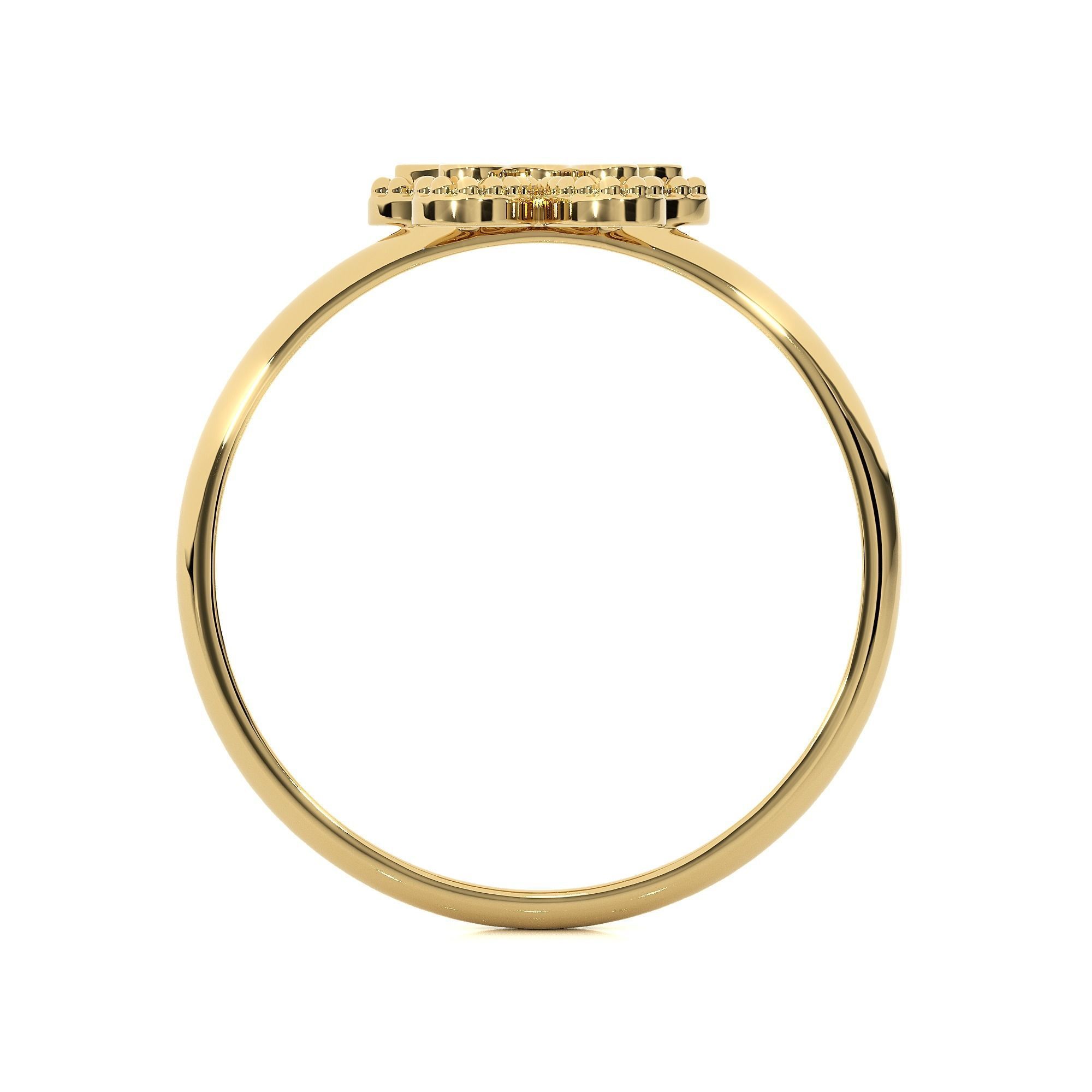 Light wt Plain Gold ring 3dm stl ply glb gltf mtl 3mf renders 3D print model_10