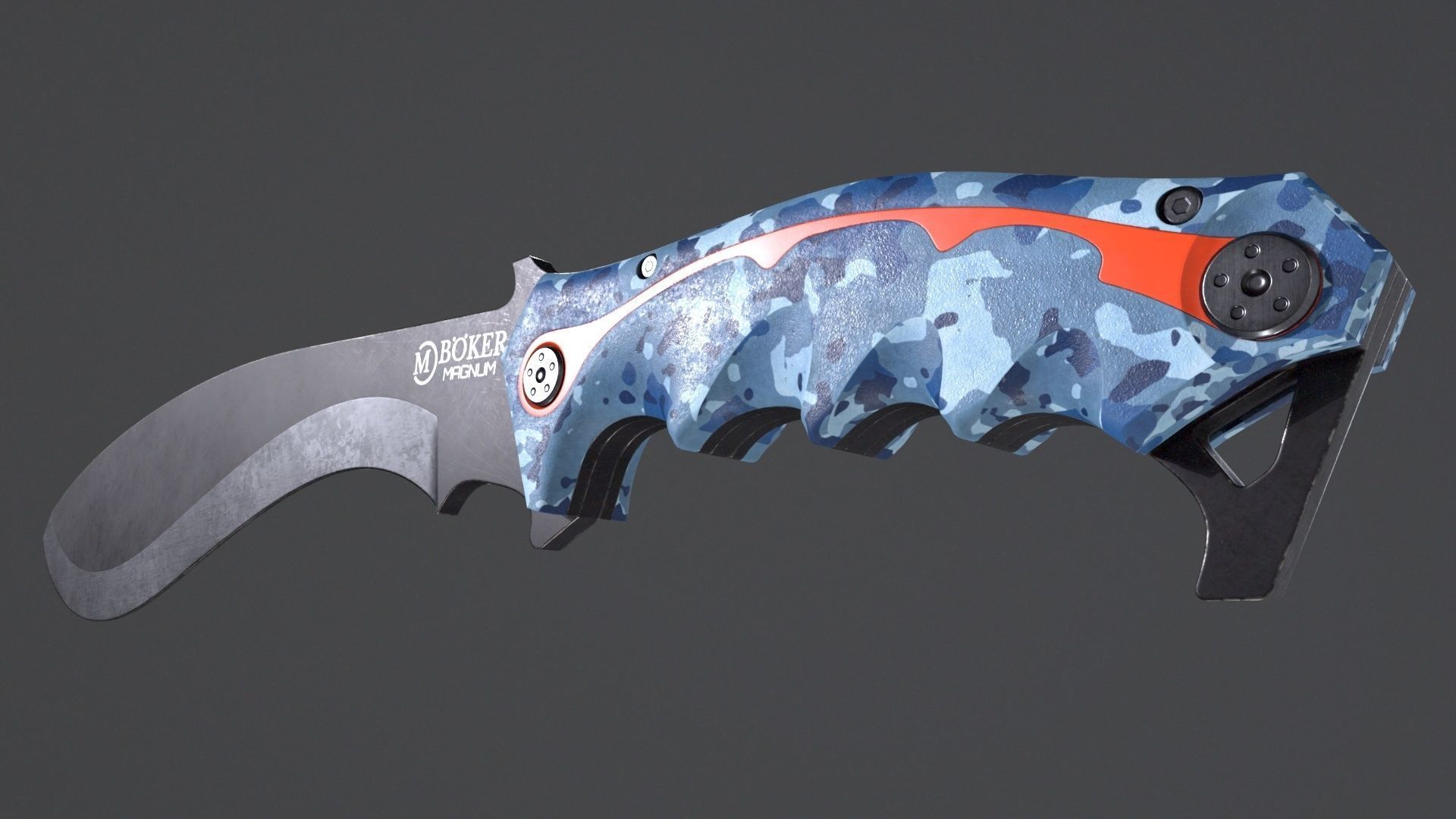 Machete-Lowpoly Low-poly 3D model_2