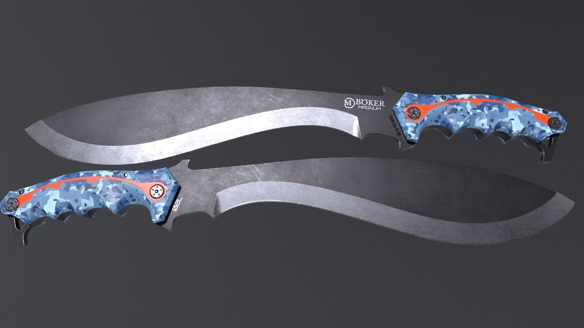 Machete-Lowpoly Low-poly 3D model_1