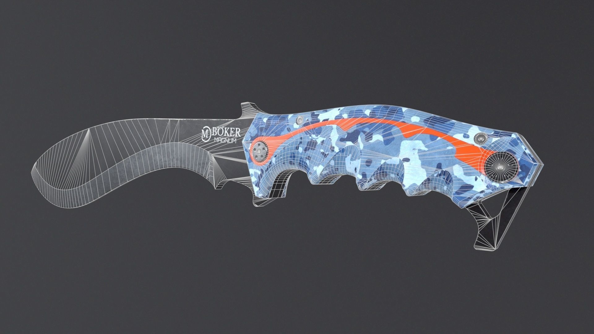 Machete-Lowpoly Low-poly 3D model_10