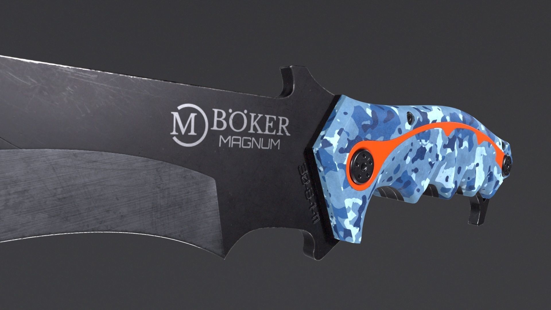 Machete-Lowpoly Low-poly 3D model_3