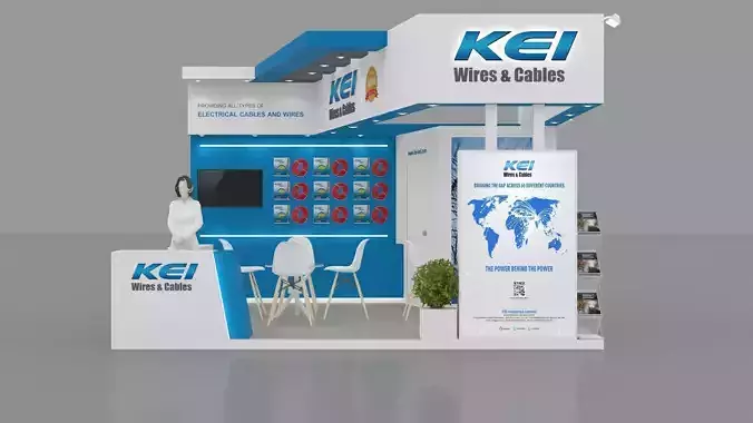 5m x 4m Exhibition Stand Design  3Ds Max 2019 3D model