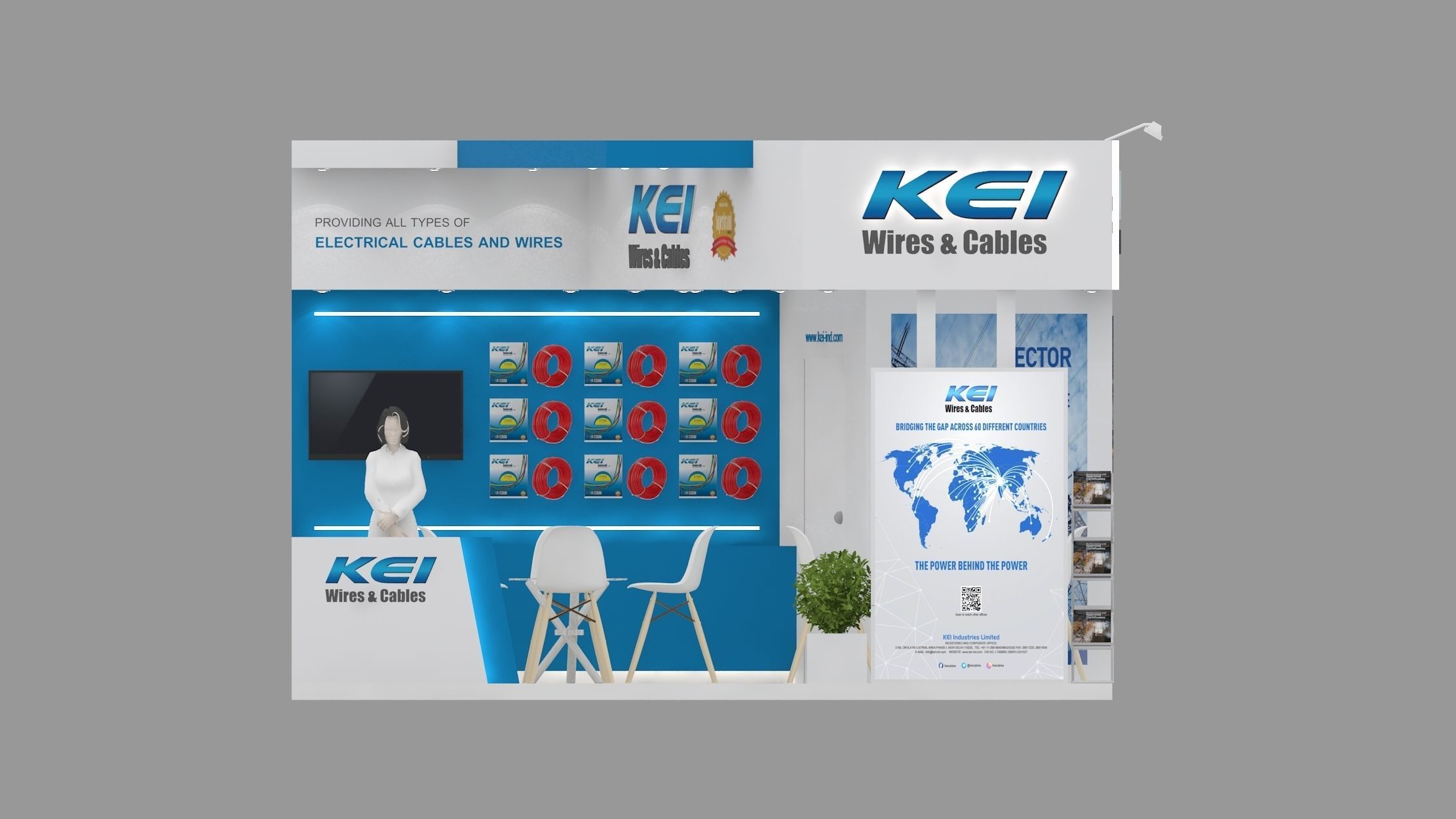 5m x 4m Exhibition Stand Design  3Ds Max 2019 3D model_4