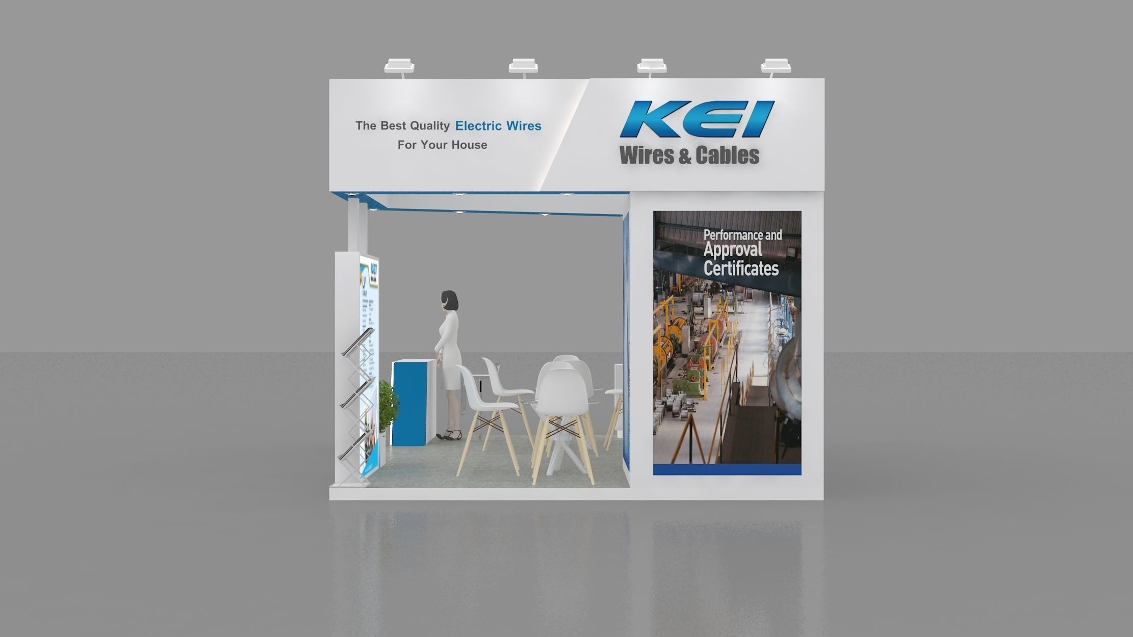 5m x 4m Exhibition Stand Design  3Ds Max 2019 3D model_2