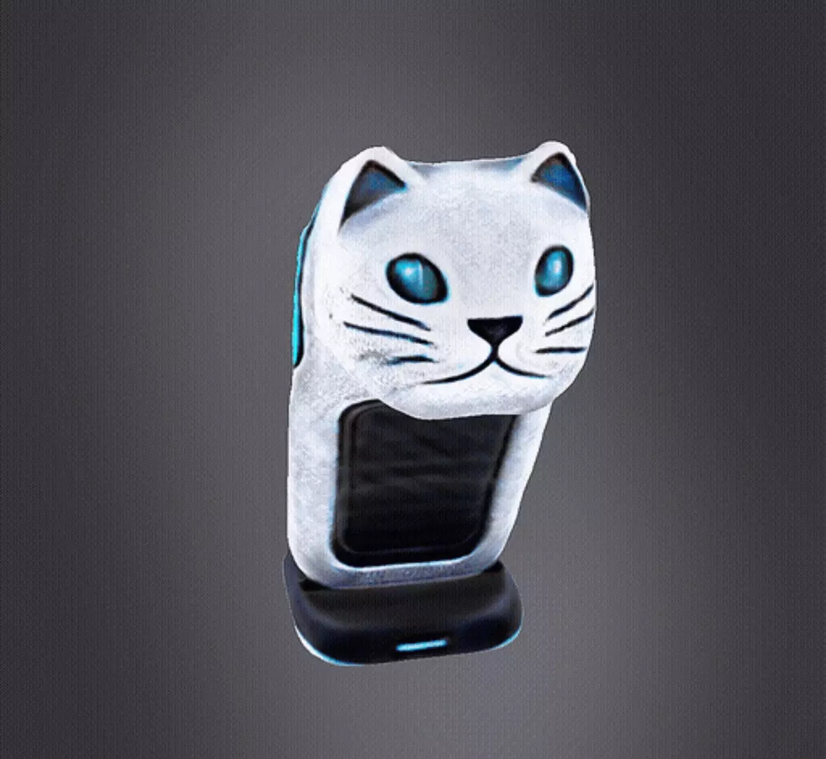 Cat Design Phone Holder 3D print model_0