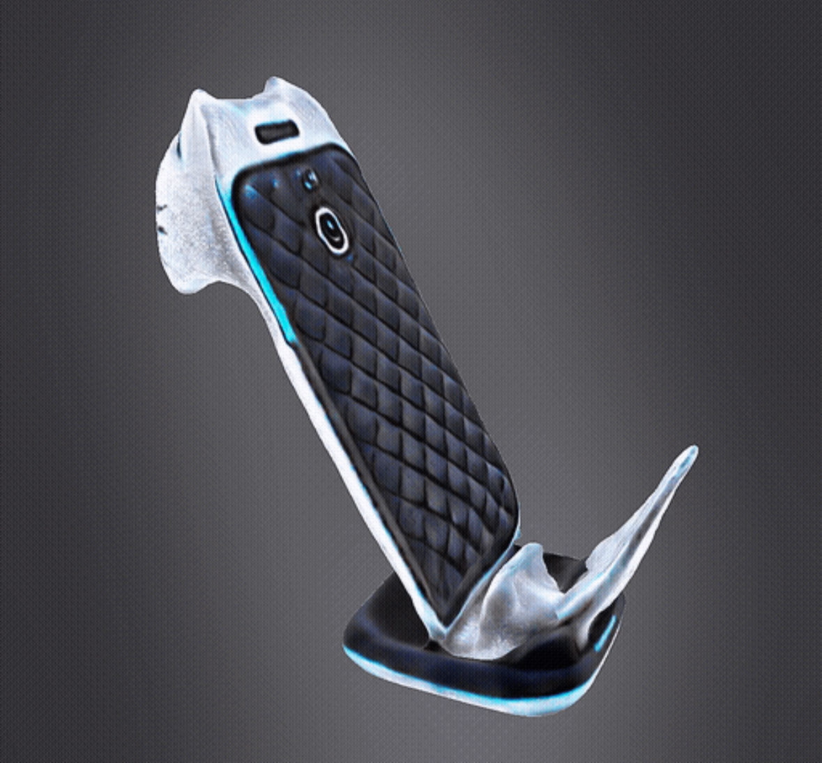 Cat Design Phone Holder 3D print model_3