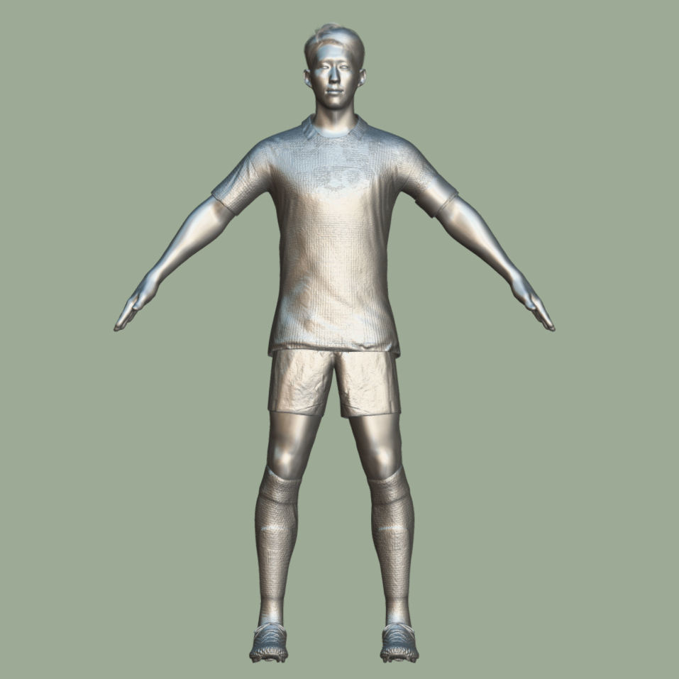 T-Pose rigged Son Heung Min 3D model_7