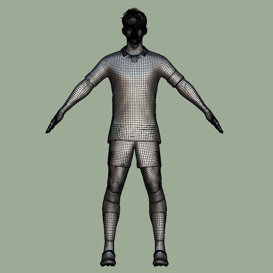 T-Pose rigged Son Heung Min 3D model_8