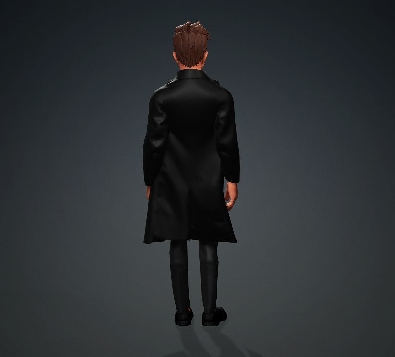 Man Rigged 3D Character 3D model_3