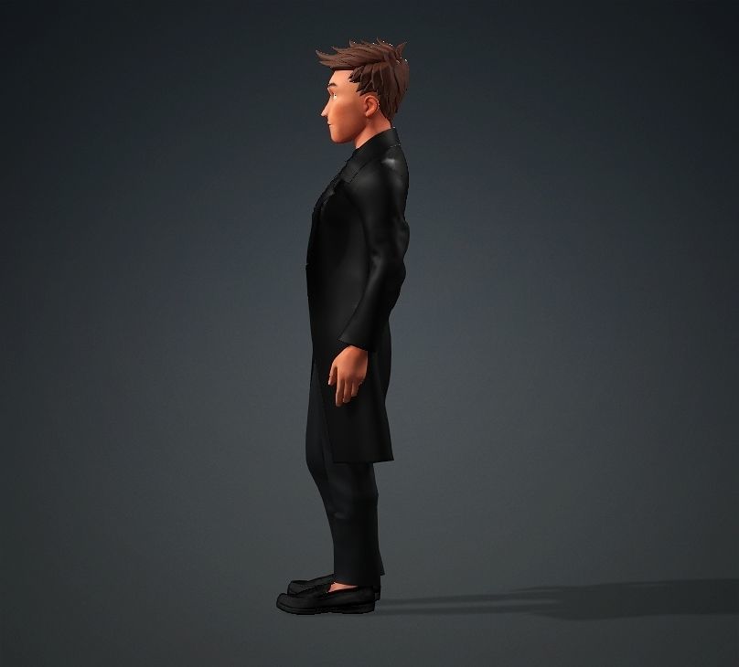 Man Rigged 3D Character 3D model_2