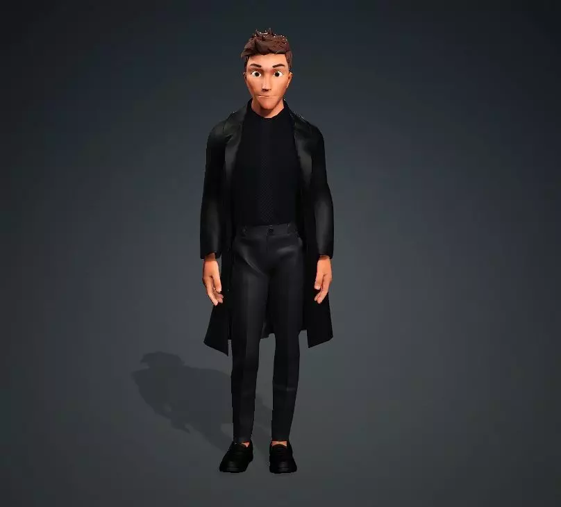 Man Rigged 3D Character 3D model_0