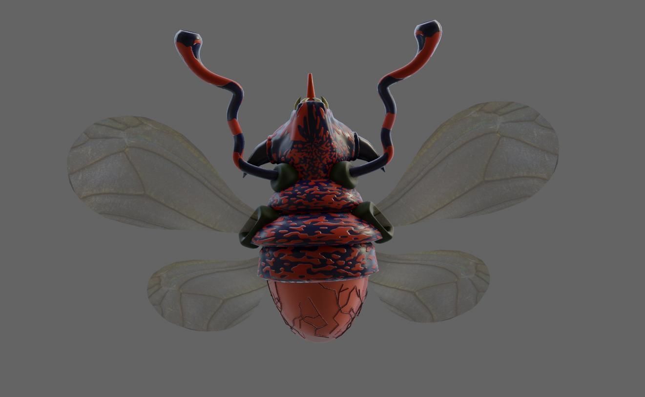 Alien Egg Maker Wasp 3D model_13