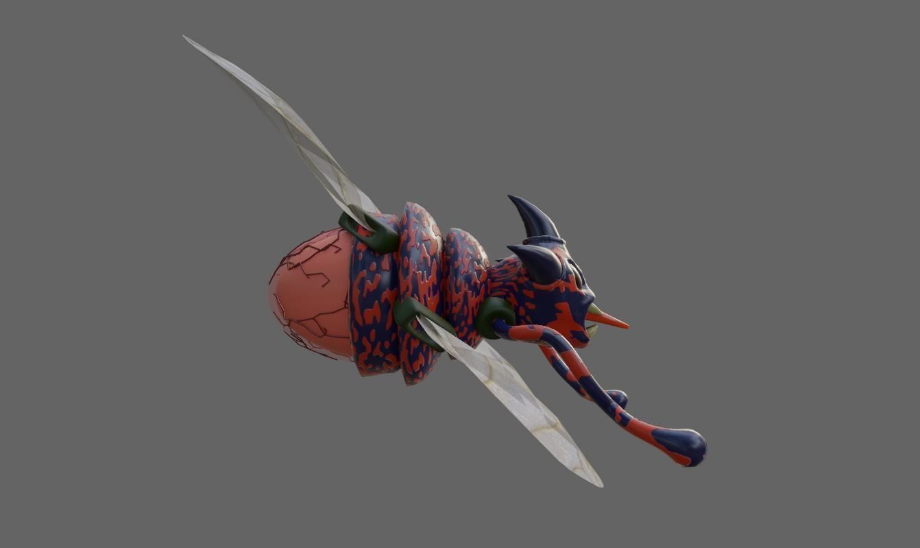 Alien Egg Maker Wasp 3D model_11