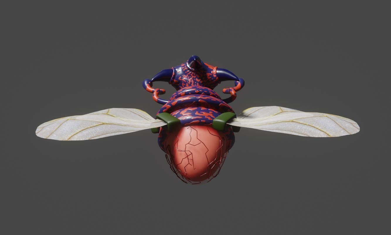 Alien Egg Maker Wasp 3D model_5