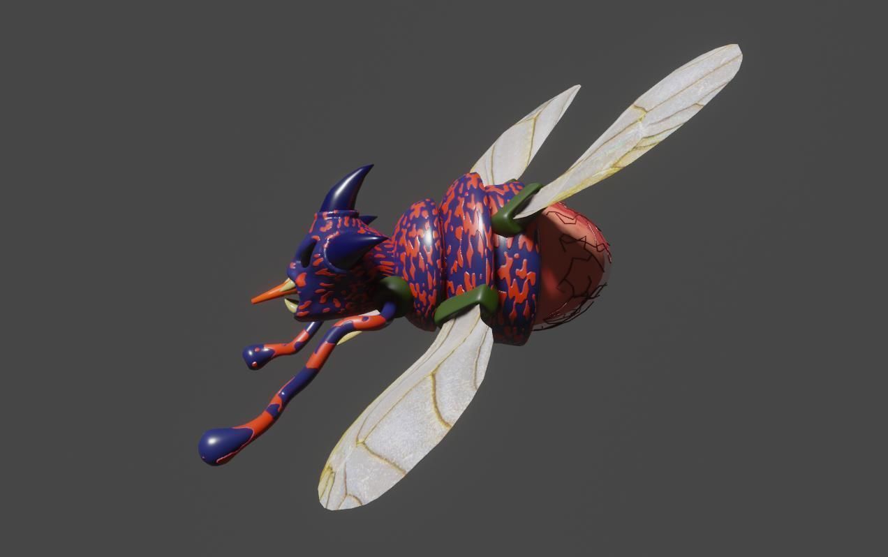 Alien Egg Maker Wasp 3D model_4