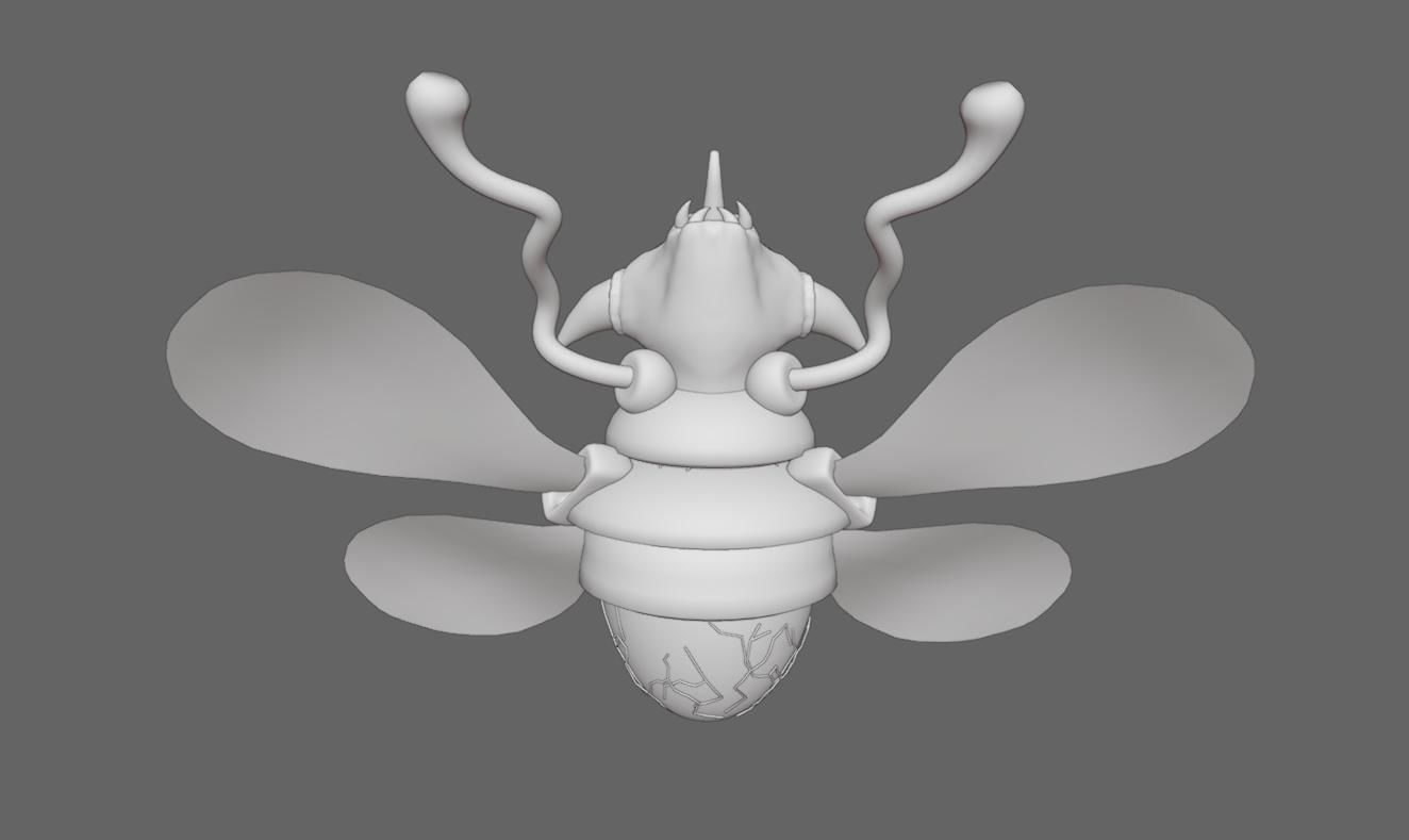 Alien Egg Maker Wasp 3D model_17