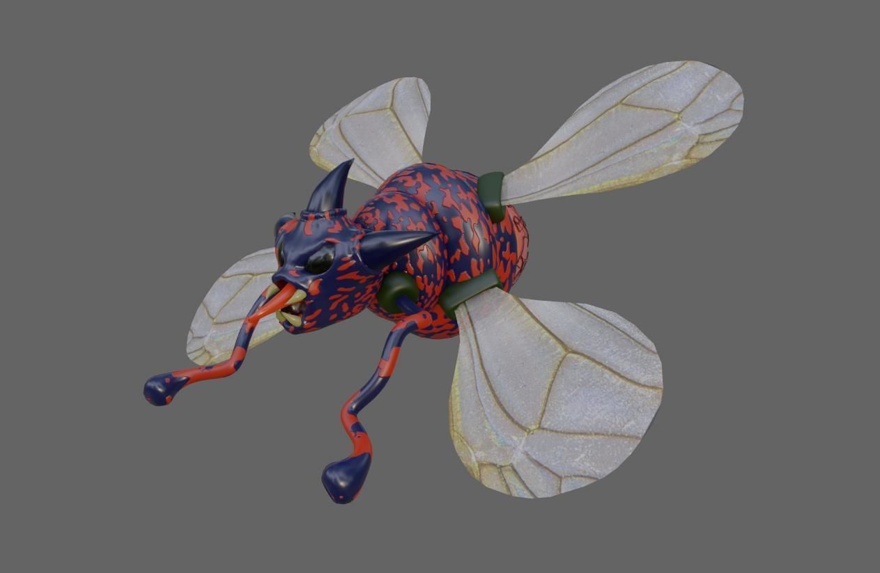 Alien Egg Maker Wasp 3D model_7