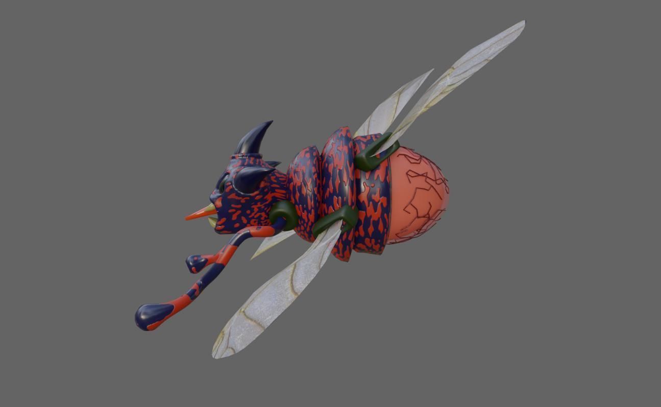 Alien Egg Maker Wasp 3D model_8